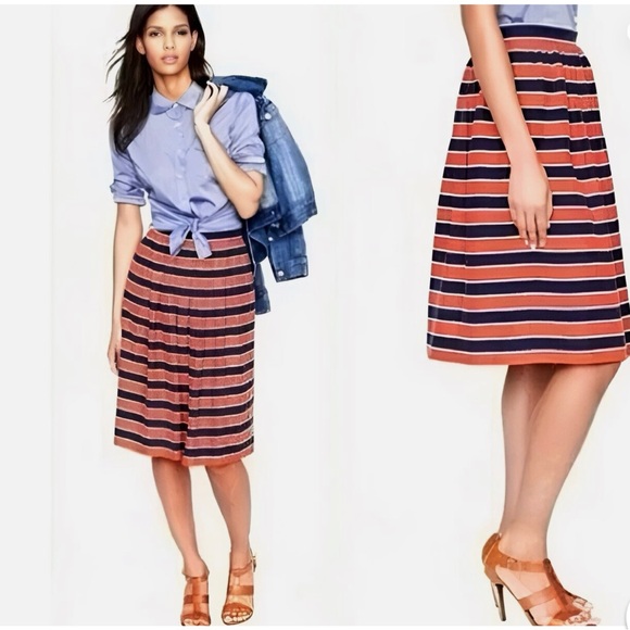 J. Crew Silk. Skirt 6 - Picture 1 of 5